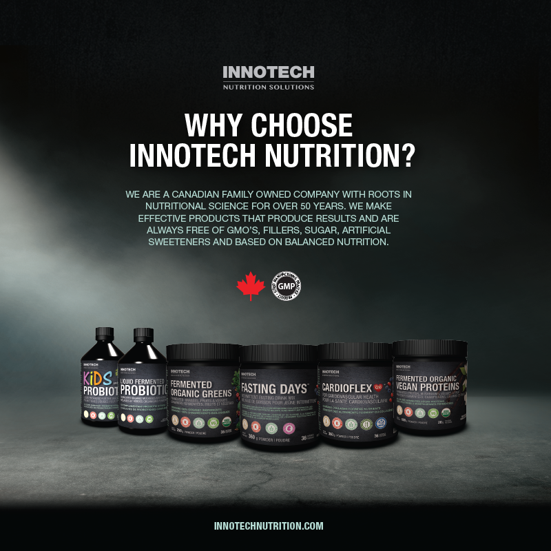 Innotech Nutrition | 104 Durand Rd, Winnipeg, MB R2J 3T2, Canada | Phone: (866) 875-5022