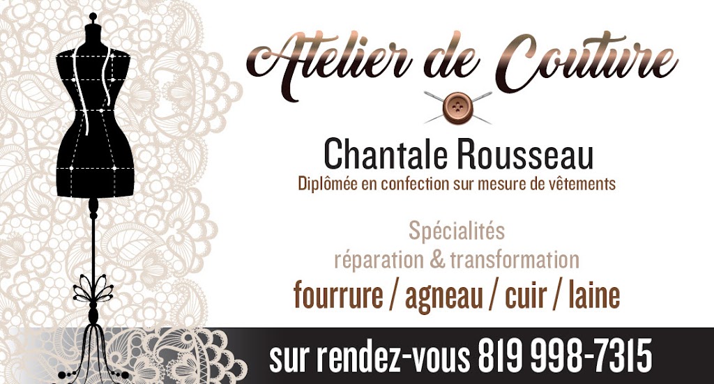 Atelier de Couture Chantale Rousseau | 267 Rue Richard, Princeville, QC G6L 4V9, Canada | Phone: (819) 998-7315