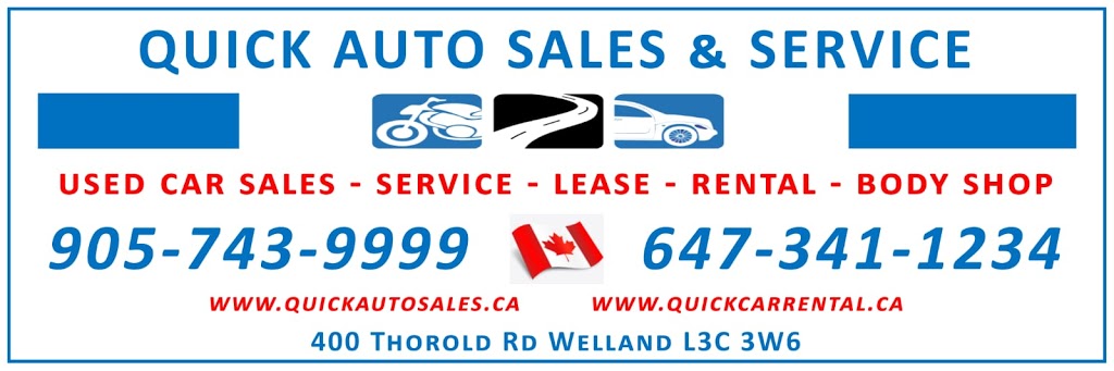 Quick Auto Sales and rental | 400 Thorold Rd, Welland, ON L3C 3W6, Canada | Phone: (905) 743-9999