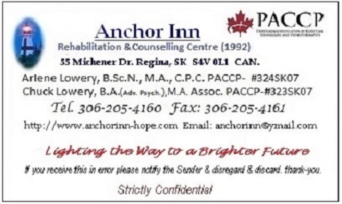 Anchor Inn Counselling Center | 55 Michener Dr suite 103, Regina, SK S4V 0L1, Canada | Phone: (306) 205-4160