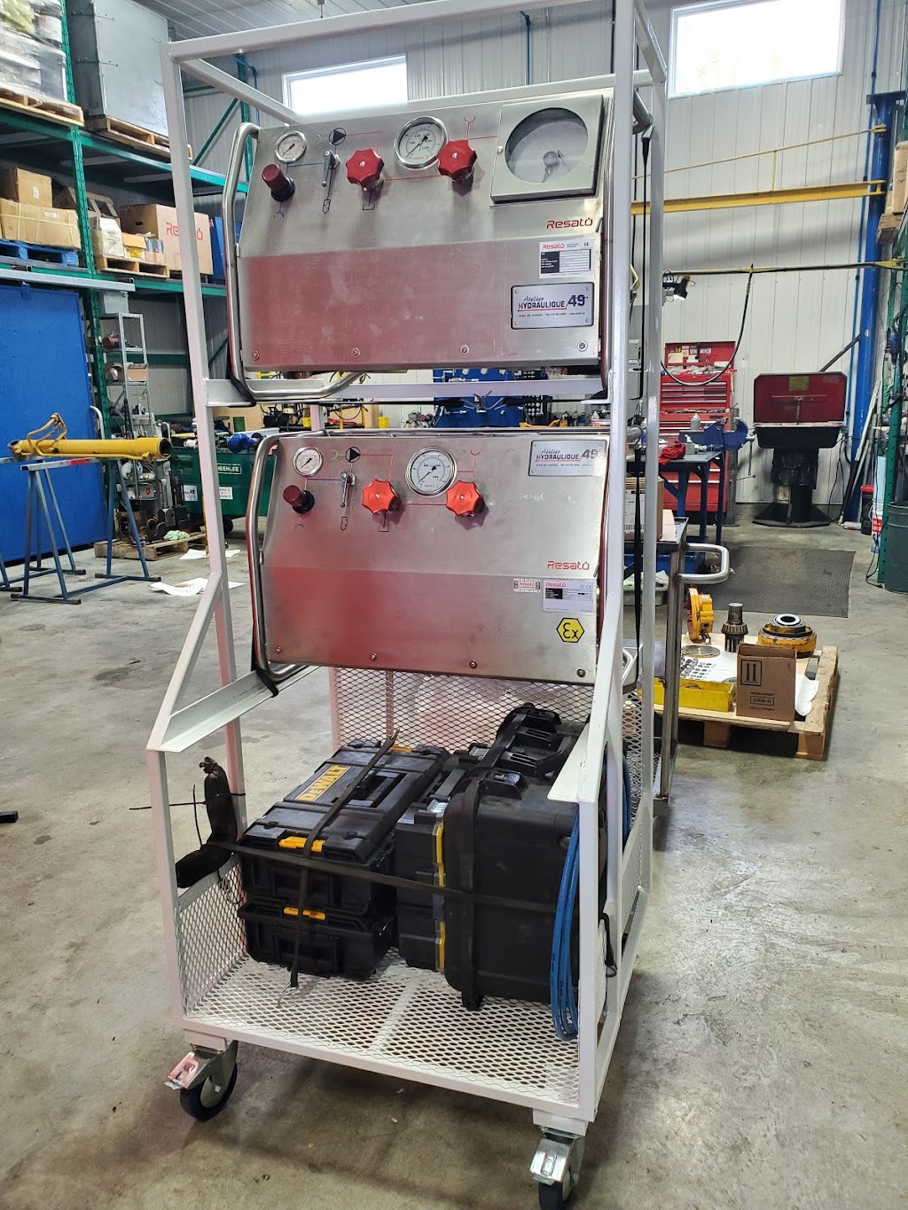Atelier Hydraulique 49 | 905 Av. Bombardier, Alma, QC G8B 6H2, Canada | Phone: (418) 321-2449