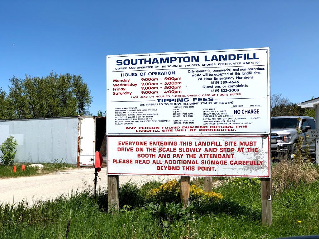 Southampton Landfill Site | point of interest | 126 Concession Rd 14, Southampton, ON N0H 2L0, Canada | 5197972863 OR +1 519-797-2863