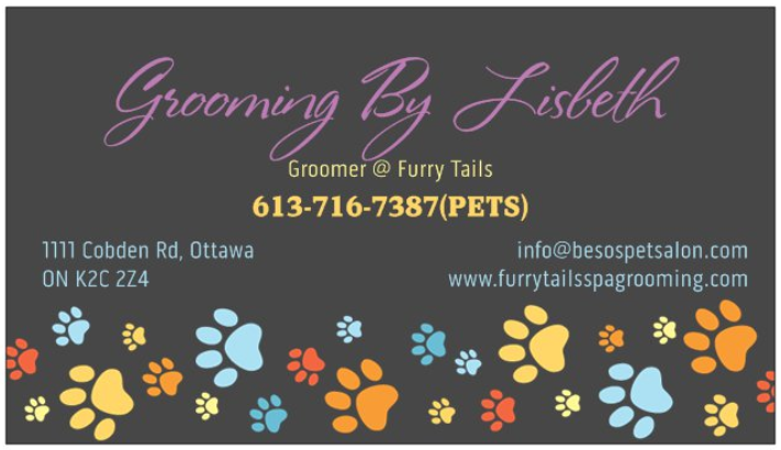 Besos Pet Salon | 1111 Cobden Rd, Ottawa, ON K2L 3M3, Canada | Phone: (613) 716-7387