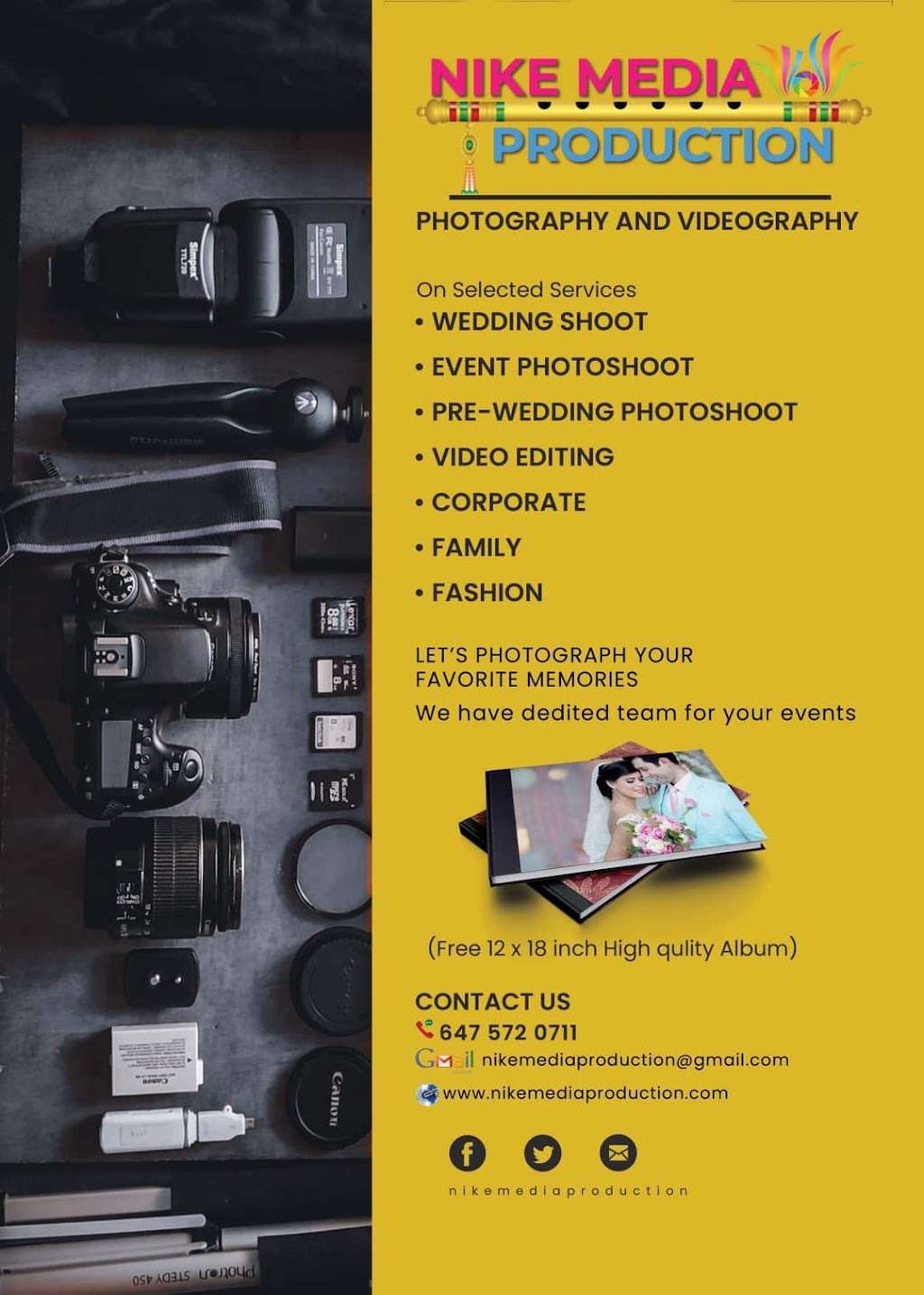 Nike Media Production | 555 Brimorton Dr, Scarborough, ON M1H 2E9, Canada | Phone: (647) 572-0711