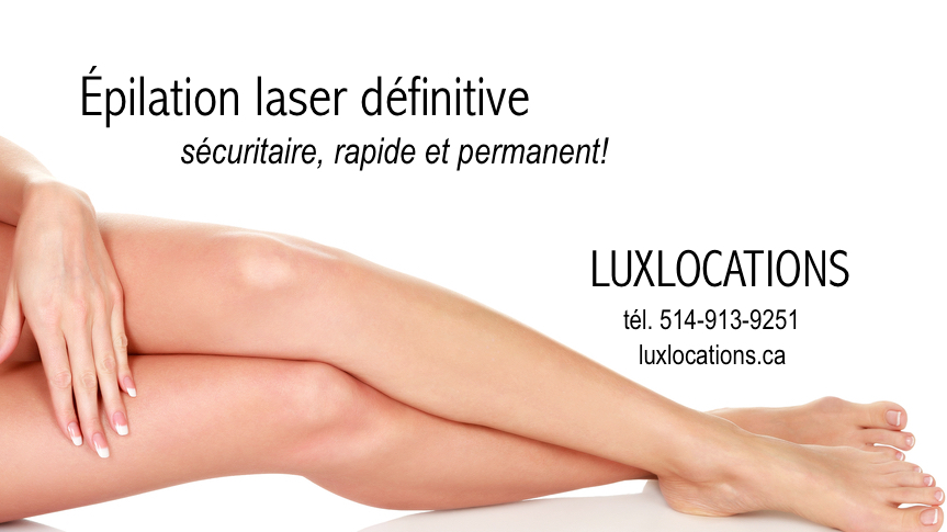Luxlocations Épilation laser Laval | Rive-Nord | Rosemère | 235 Boul Labelle, Rosemère, QC J7A 2H3, Canada | Phone: (514) 913-9251