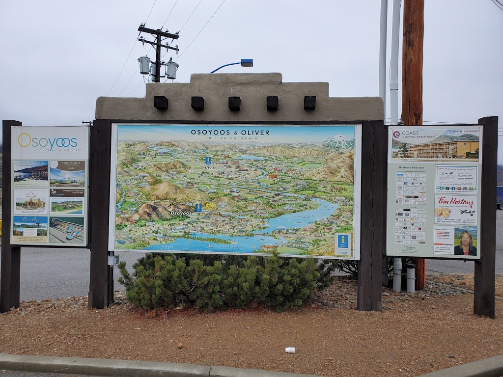 Osoyoos Visitor Centre | 9912 BC-3, Osoyoos, BC V0H 1V2, Canada | Phone: (250) 495-5070