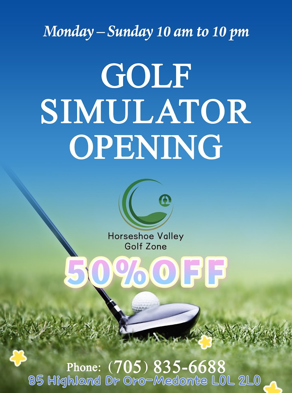 Horseshoe Valley Golf Zone | 85 Highland Dr, Shanty Bay, ON L0L 2L0, Canada | Phone: (705) 835-6688