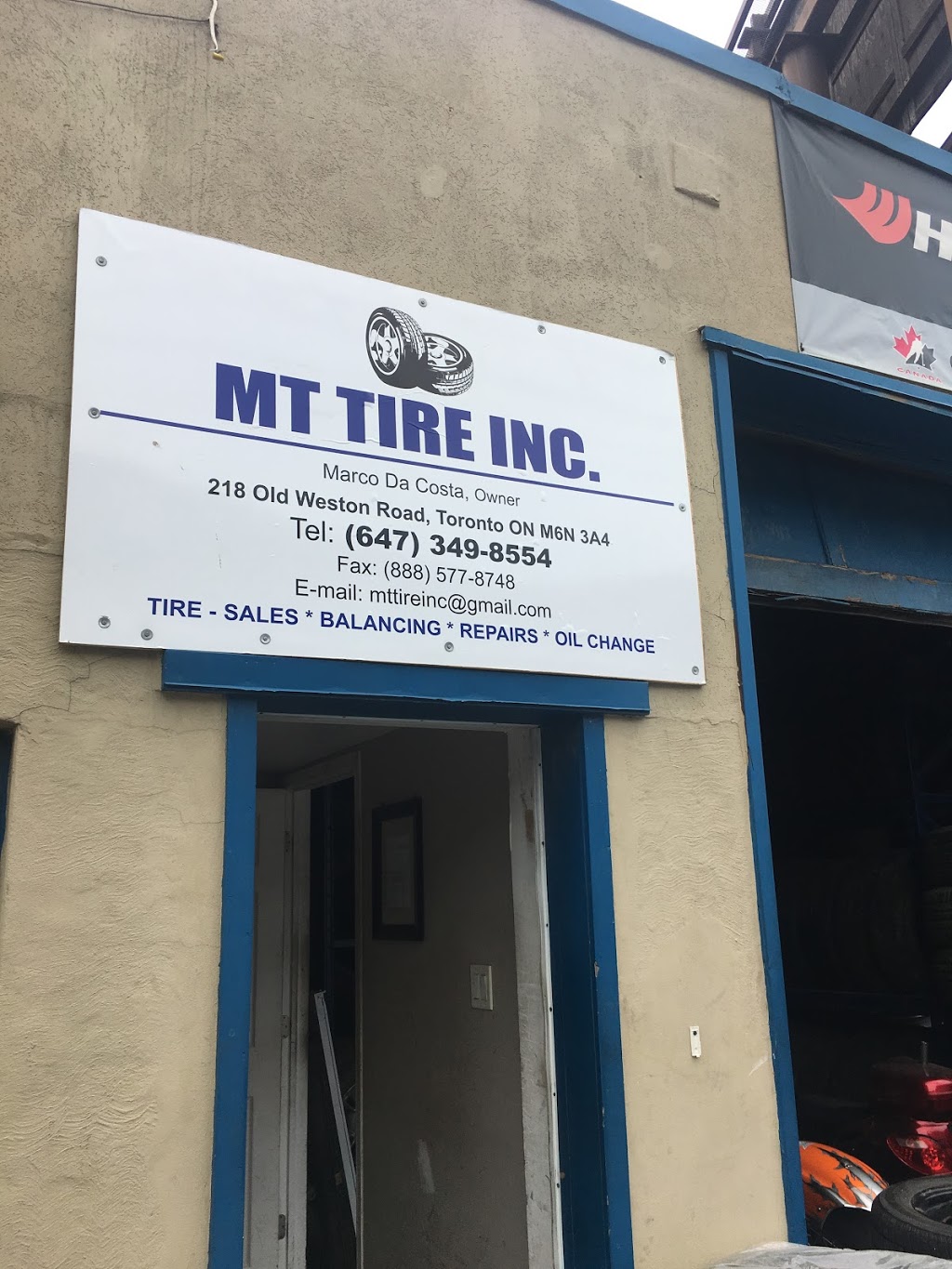 MT TIRE INC | 218 Old Weston Rd, Toronto, ON M6N 3A4, Canada | Phone: (647) 349-8554