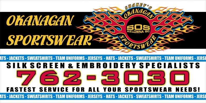 Okanagan Sportswear Silk Screening | 1175 Gordon Dr, Kelowna, BC V1Y 3E5, Canada | Phone: (250) 762-3030