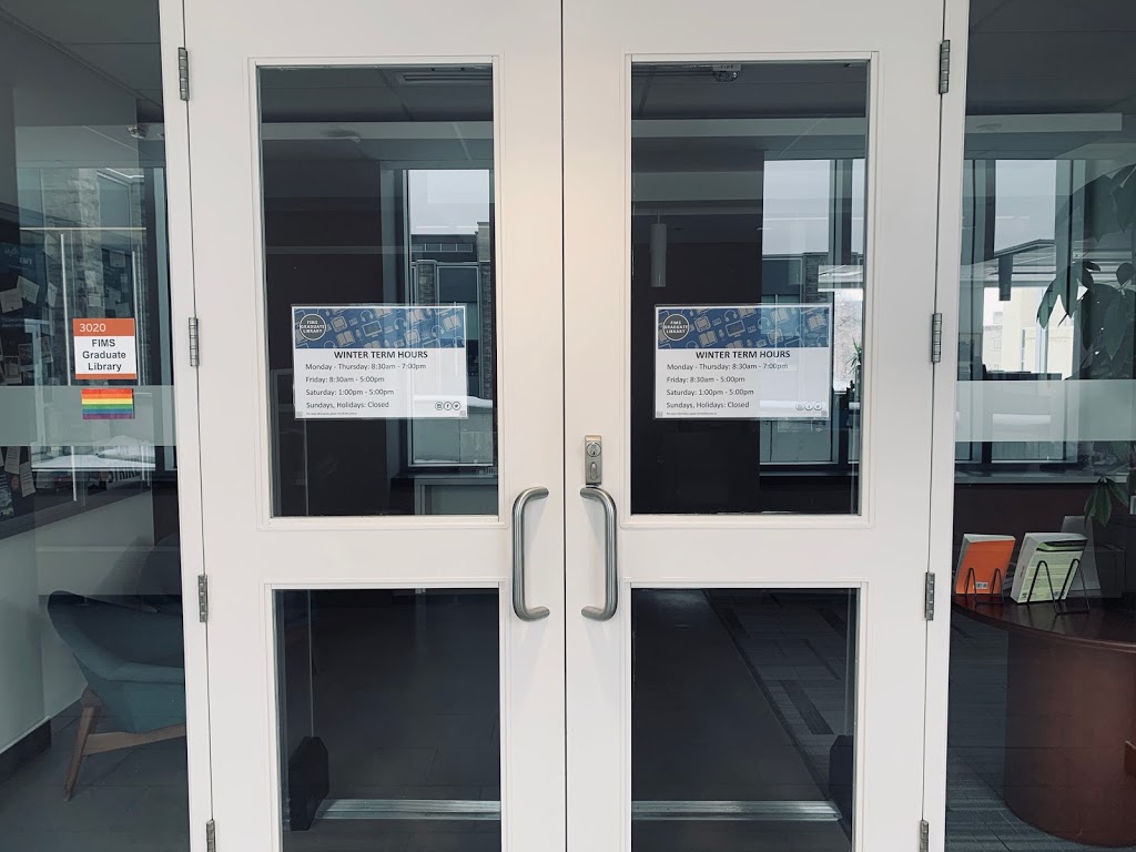 FIMS Graduate Library | Huron at Lambton NB #2849, London, ON N6G 1G8, Canada | Phone: (519) 661-2111