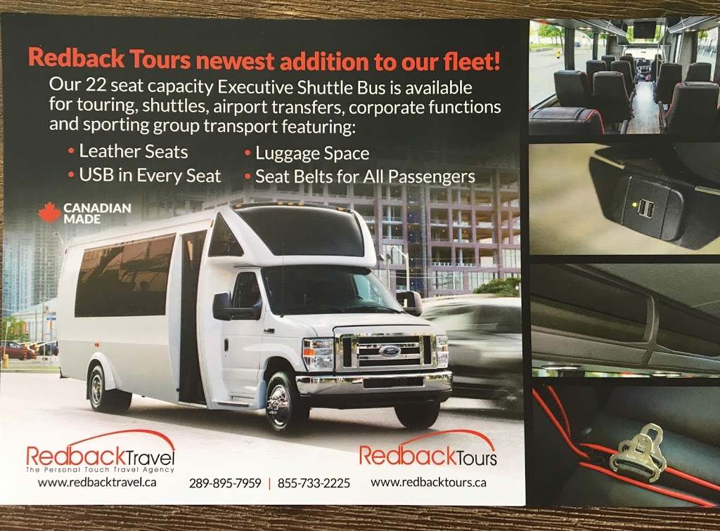 Redback Tours | 5 Hamilton St N, Waterdown, ON L8B 0G5, Canada | Phone: (289) 895-7959