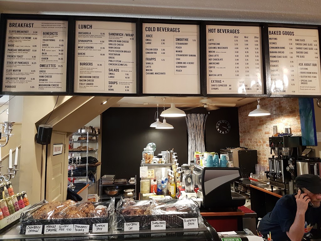 The Cliffs Bistro & Bakery | 707 George St, Enderby, BC V0E 1B7, Canada | Phone: (778) 443-4417