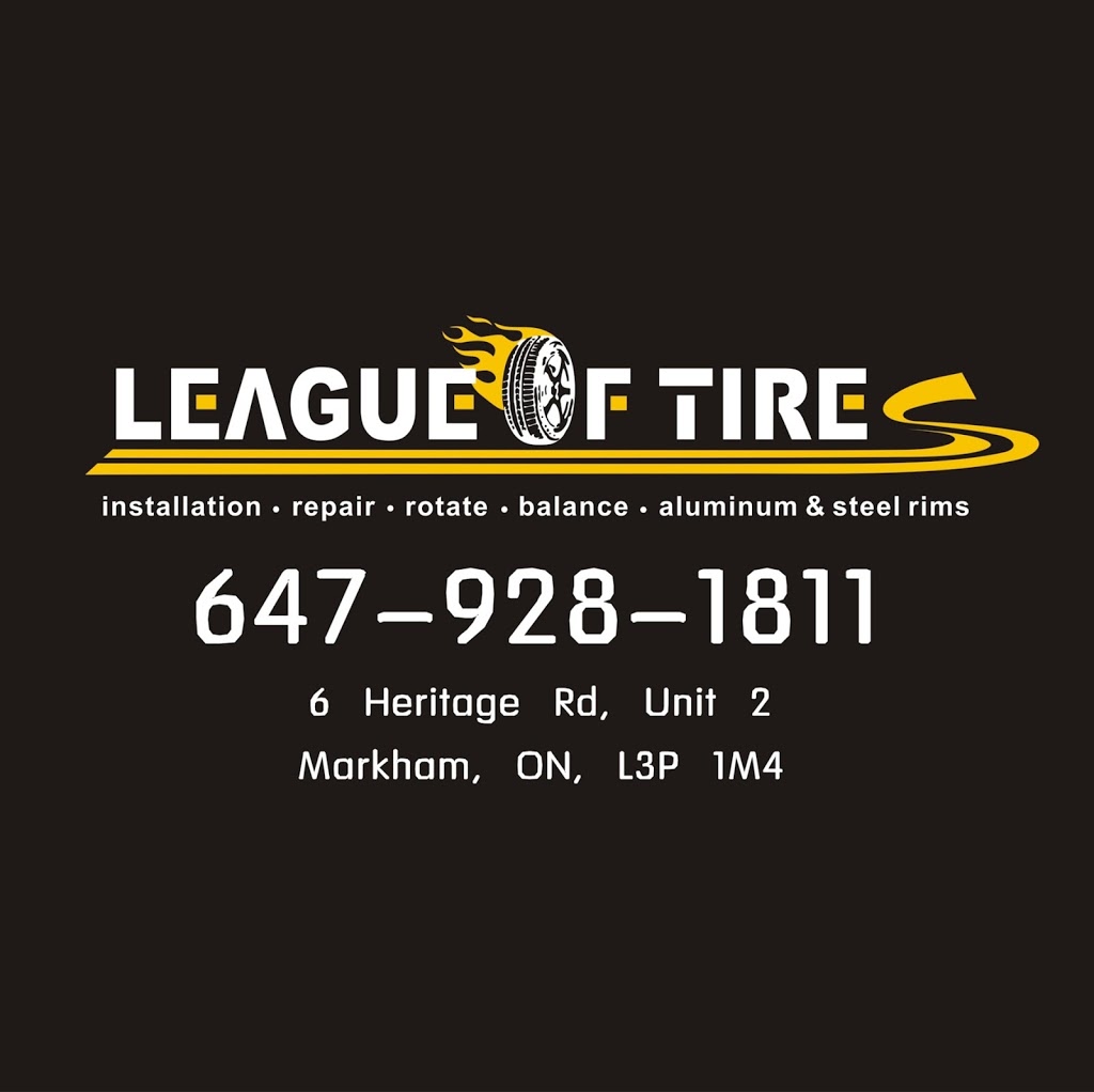 League of Tire | 7634 Woodbine Ave #3b, Markham, ON L3R 2N2, Canada | Phone: (647) 928-1811