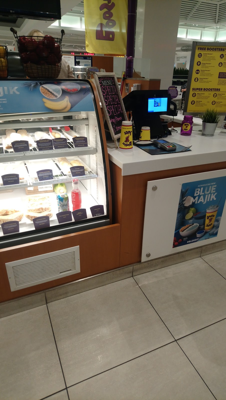 Booster Juice | 1200 St. Laurent Blvd Z016, Ottawa, ON K1K 3B8, Canada | Phone: (613) 842-8511