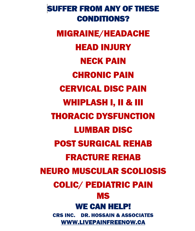 Centre For The Rehabilitation Sciences Inc. | 172 Queen St W #1, Brampton, ON L6X 1A7, Canada | Phone: (905) 874-1282