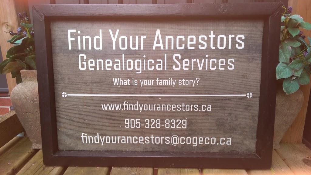 Find Your Ancestors Genealogical Services | 30 Brookbank Crescent, Fonthill, ON L0S 1E1, Canada | Phone: (905) 328-8329