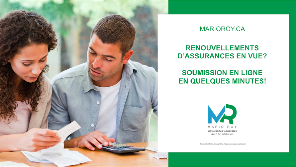 Mario Roy, Assurances Générales Inc | 1568 QC-277 bureau A, Lac-Etchemin, QC G0R 1S0, Canada | Phone: (855) 835-9993