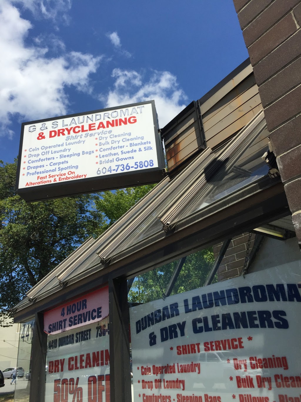 G & S Laundromat & Drycleaning | 4410 Dunbar Street, Vancouver, BC V6S 2G5, Canada | Phone: (604) 736-5808