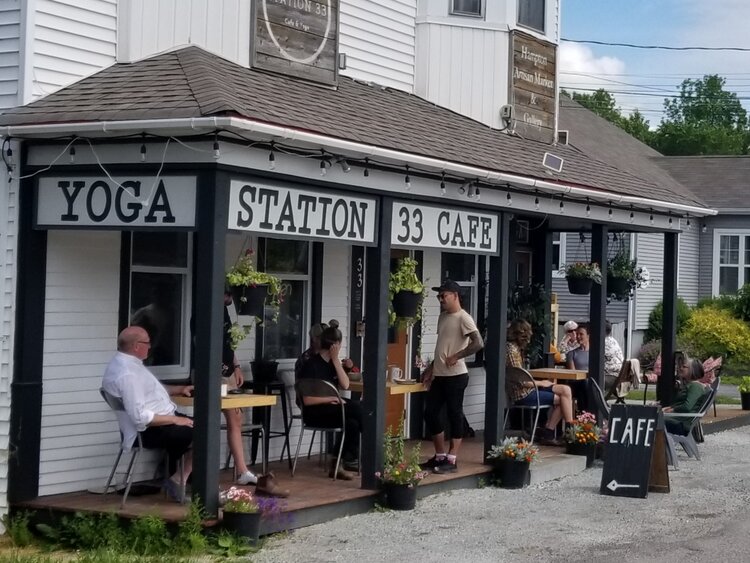 Station 33 Cafe & Yoga | 33 Railway Crescent, Hampton, NB E5N 5L2, Canada | Phone: (506) 832-1180