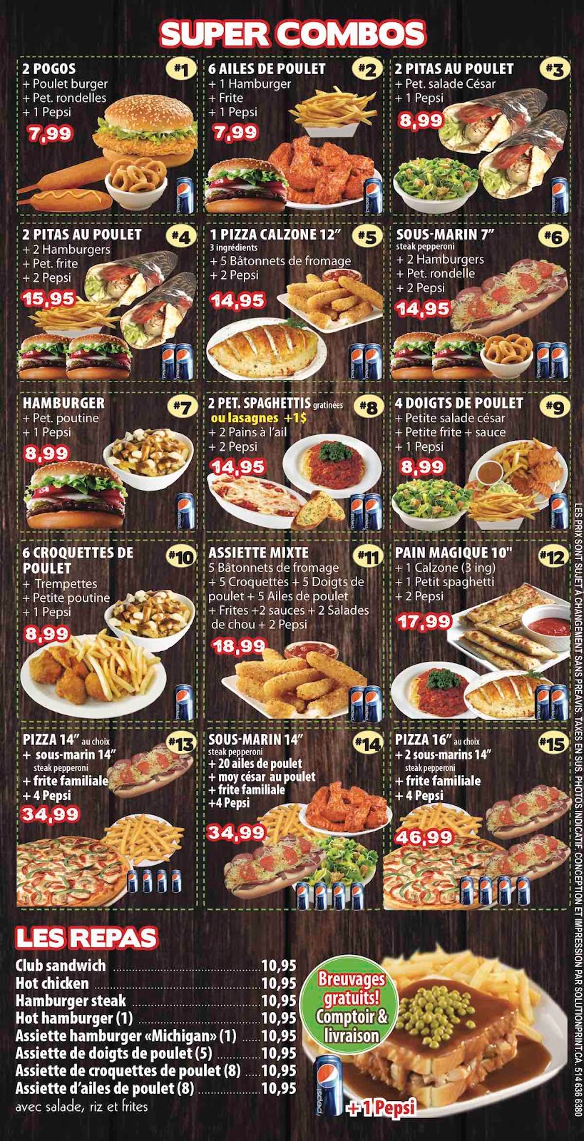 Pizzeria Romana | 41 Rue Alexandre, Salaberry-de-Valleyfield, QC J6S 3J4, Canada | Phone: (450) 373-3737