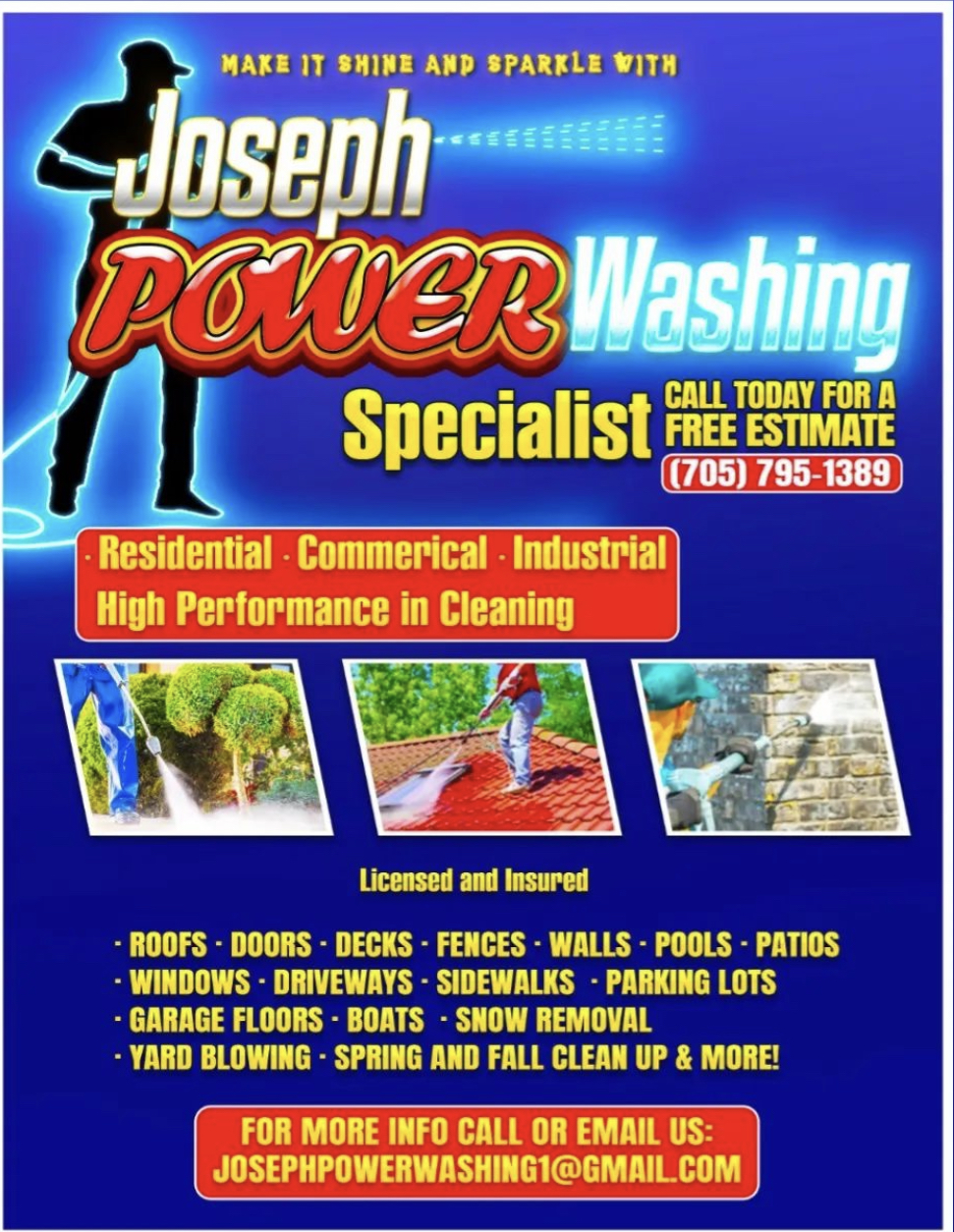 Joseph Power Washing | 8 Sundew Dr, Barrie, ON L4N 9L9, Canada | Phone: (705) 795-1389