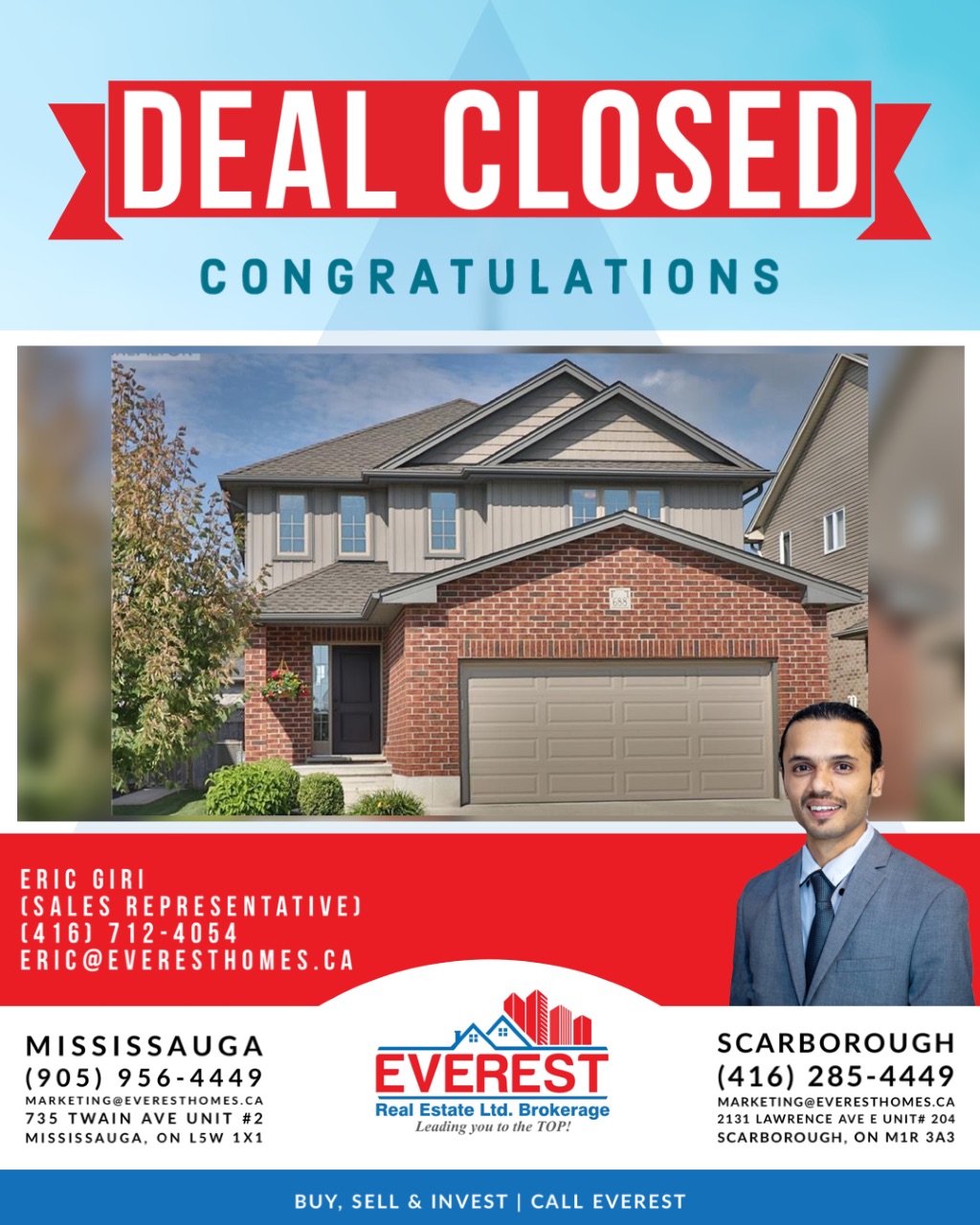 Eric Giri - Real Estate Broker in Tillsonburg | 69 Keba Crescent, Tillsonburg, ON N4G 0K7, Canada | Phone: (416) 712-4054