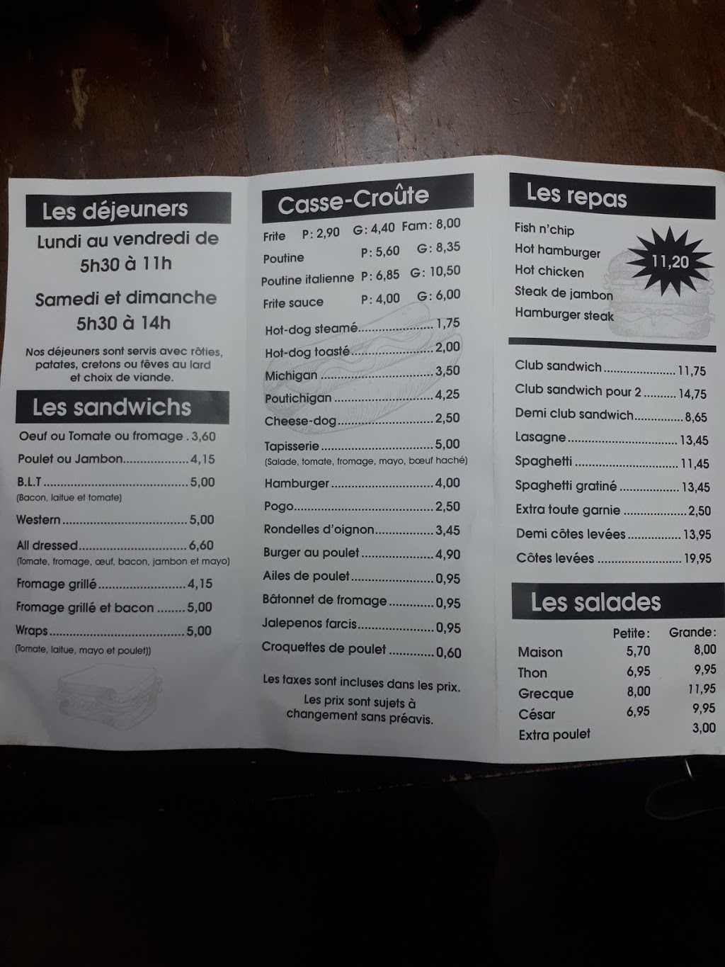 Restaurant Le Petit Resto | 3900 201 Rte, Saint-Antoine-Abbé, QC J0S 1N0, Canada | Phone: (450) 827-2040
