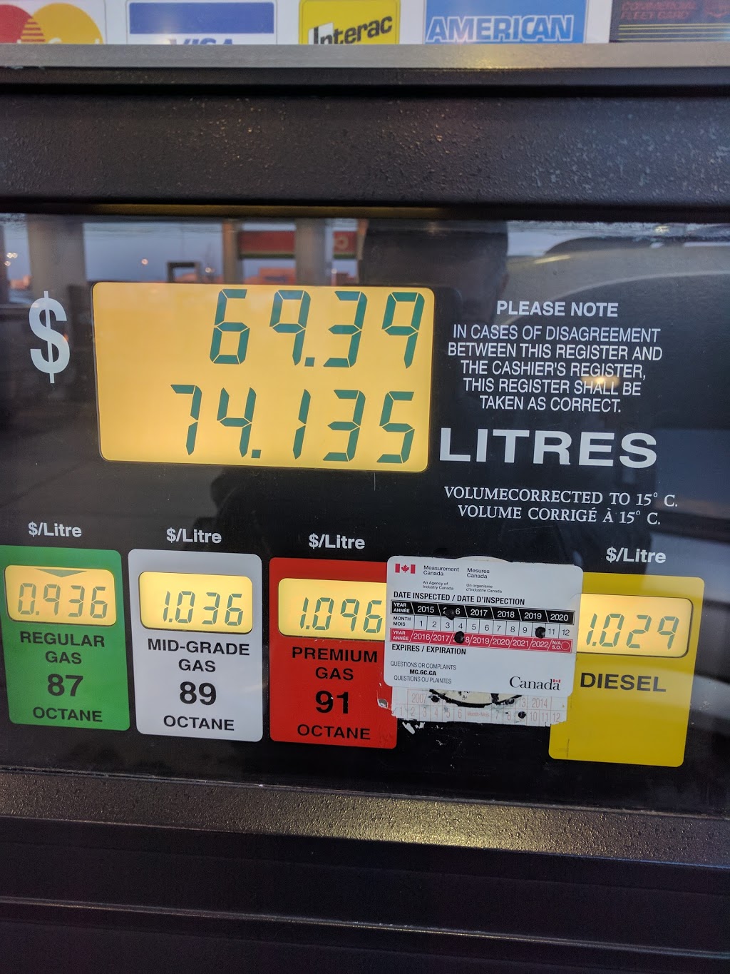 Co-op Gas Bar | 1745 Kenaston Blvd, Winnipeg, MB R3Y 1V5, Canada | Phone: (204) 489-1619