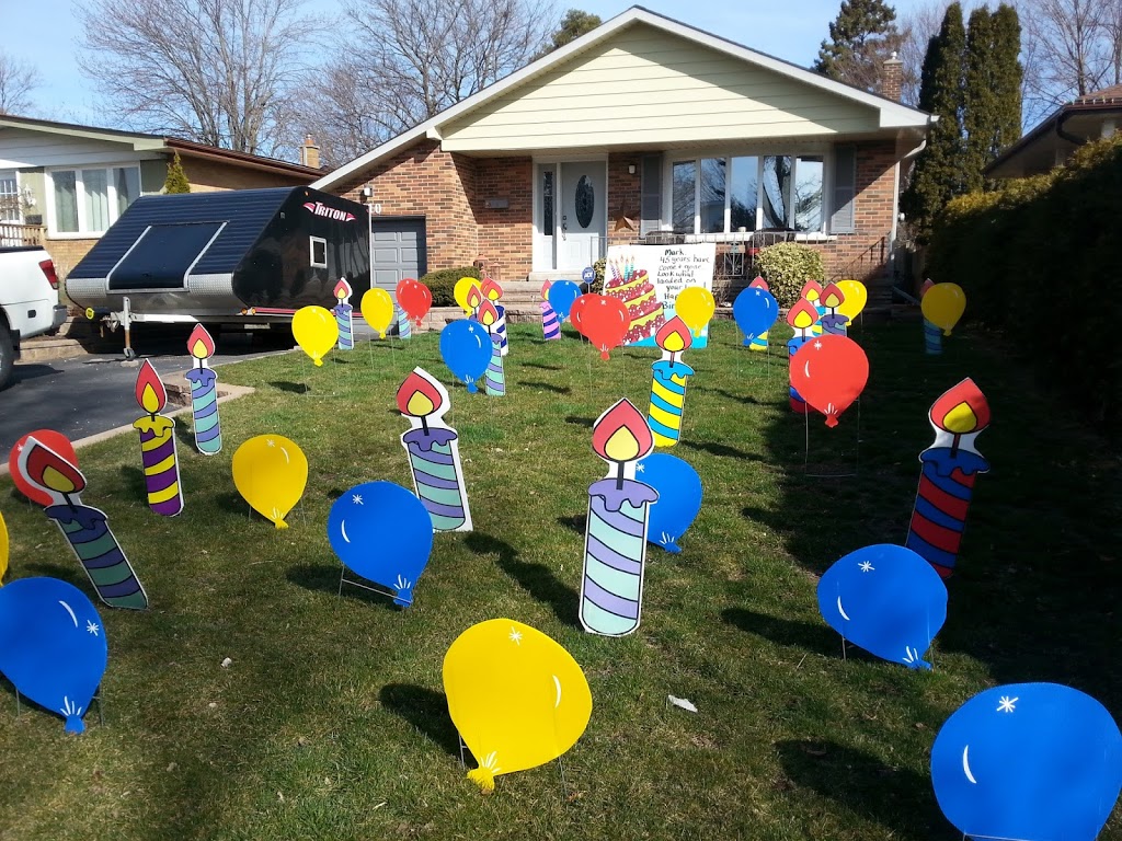 Birthday Lawn Signs & Stork Rentals by All Occasions Signs | 144 Rossland Rd E, Oshawa, ON L1G 2W4, Canada | Phone: (905) 728-5639