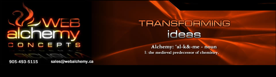 Web Alchemy Concepts | 589 Central Park Blvd N, Oshawa, ON L1G 6A5, Canada | Phone: (905) 621-4477