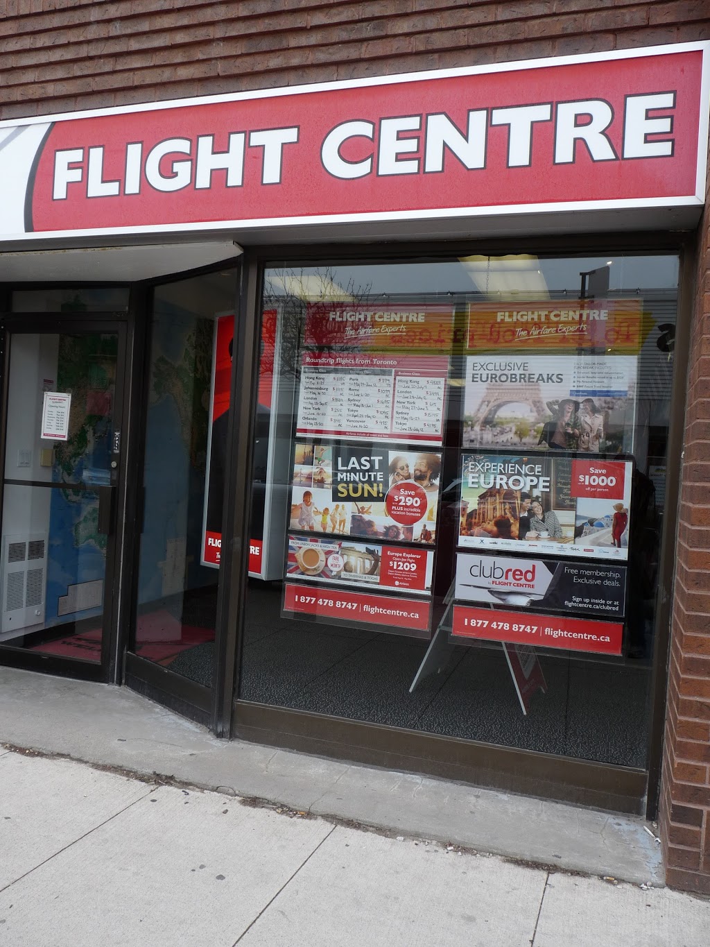 Flight Centre Bloor West Village | 2190C Bloor St W, Toronto, ON M6S 1N3, Canada | Phone: (866) 388-4298