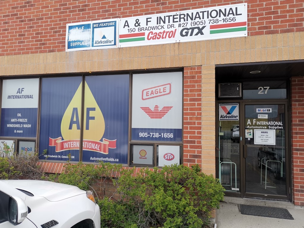 Af International | 150 Bradwick Dr Unit 27, Concord, ON L4K 4M7, Canada | Phone: (905) 738-1656