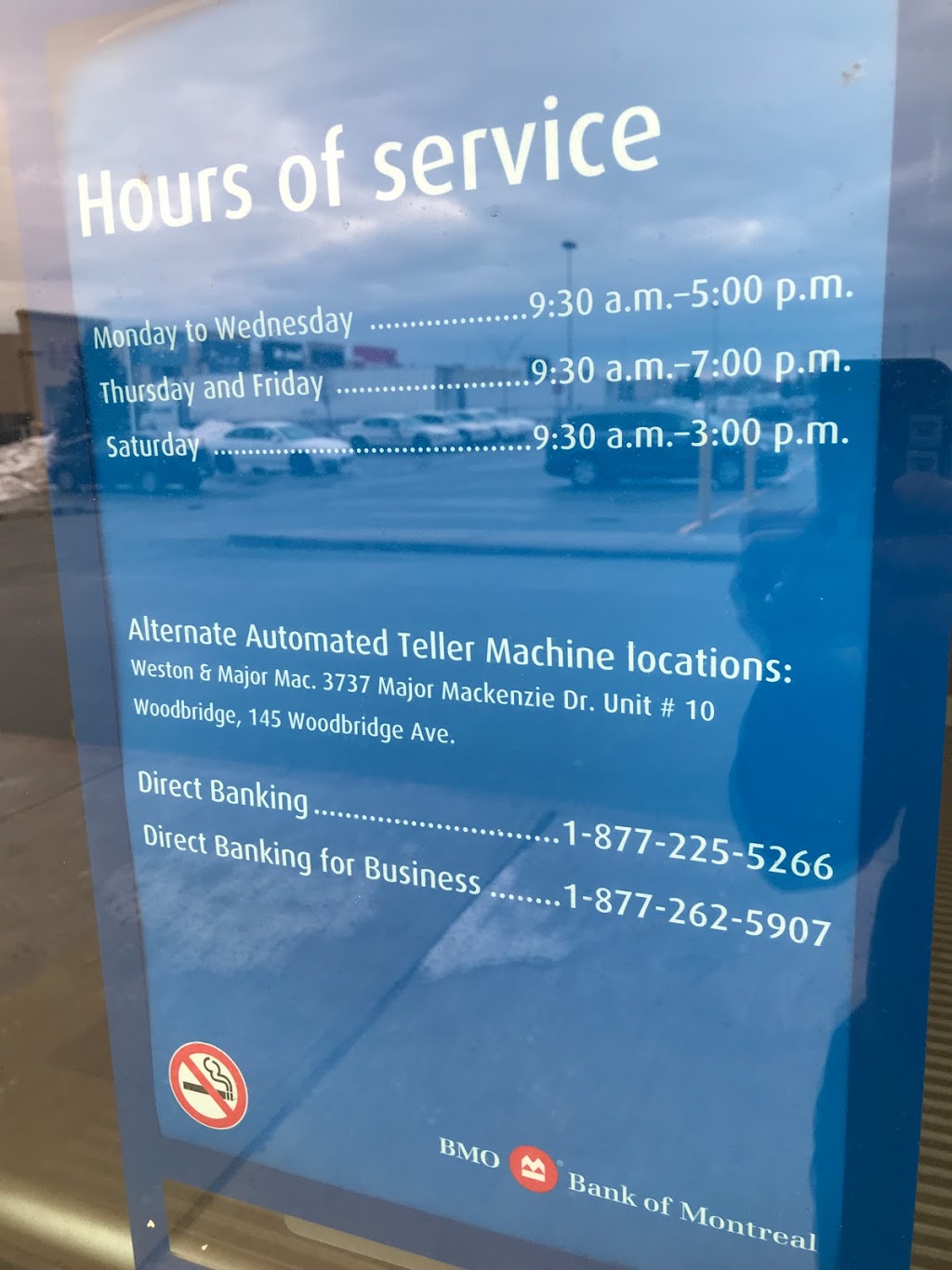 BMO Bank of Montreal | 30 Famous Ave Unit 139a, Woodbridge, ON L4L 9M3, Canada | Phone: (905) 264-2803