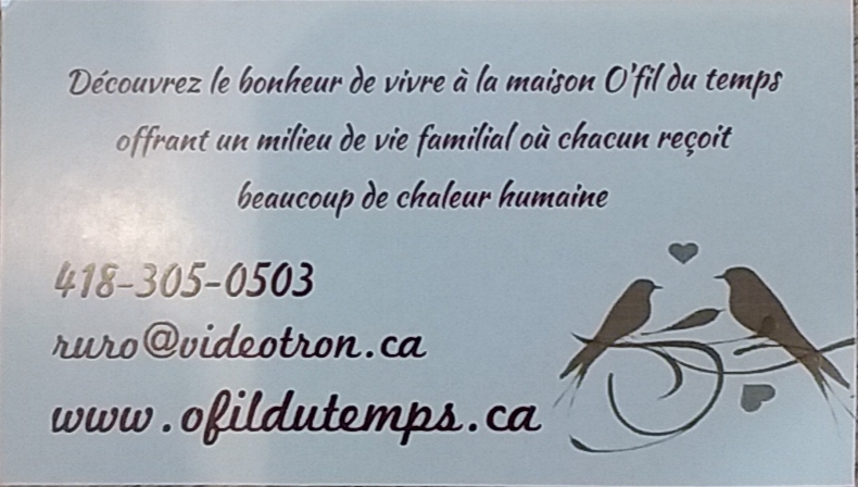 Ofil du temps | 715 Rue Saint-Georges, Thetford Mines, QC G6H 4B3, Canada | Phone: (418) 305-0503