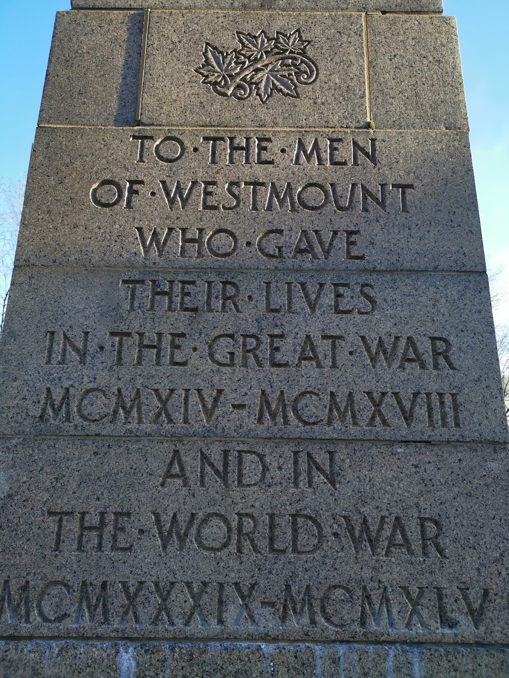 City of Westmount Cenotaph | 4337 Rue Sherbrooke O, Westmount, QC H3Z, Canada | Phone: (514) 989-5200