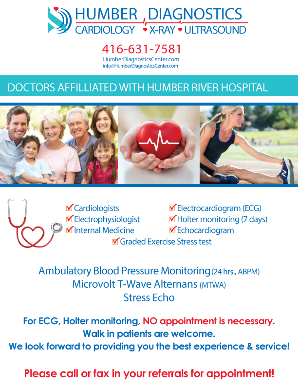 Humber Diagnostics Center | 1017 Wilson Ave Suite 100, North York, ON M3K 1Z1, Canada | Phone: (416) 631-7581