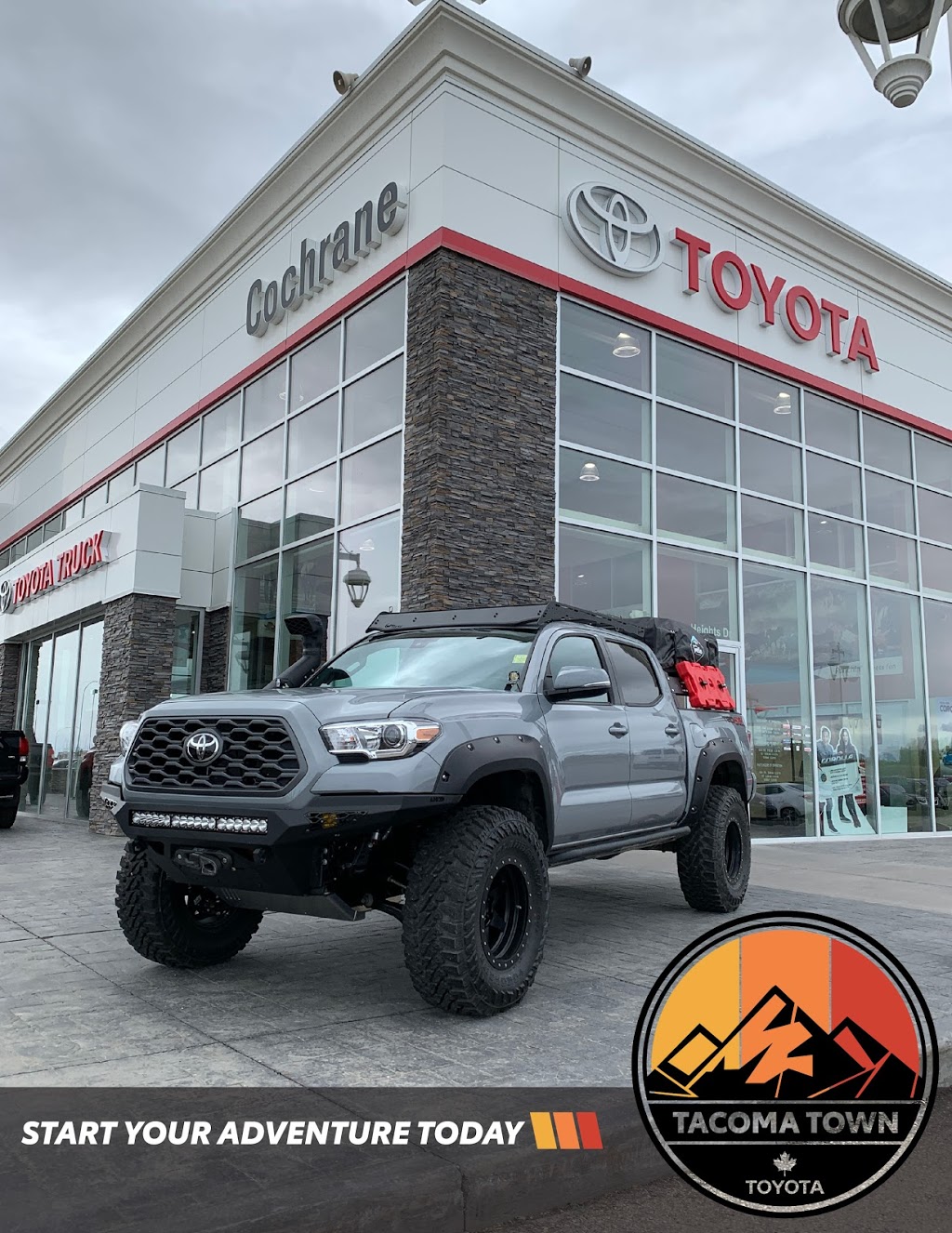 Cochrane Toyota + Tacoma Town | 8 River Heights Dr, Cochrane, AB T4C 0N8, Canada | Phone: (403) 932-9900