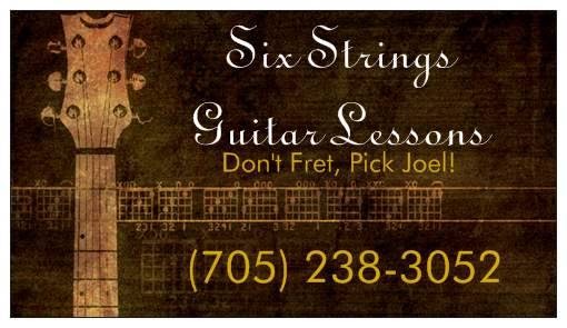 Six Strings Guitar Lessons | 98 Cedar St, Orillia, ON L3V 2C5, Canada | Phone: (705) 238-3052