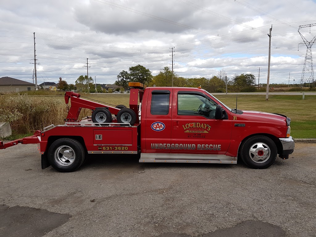 Lovedays Towing | 10147 Wellington Rd, St Thomas, ON N5P 2K7, Canada | Phone: (519) 631-3620