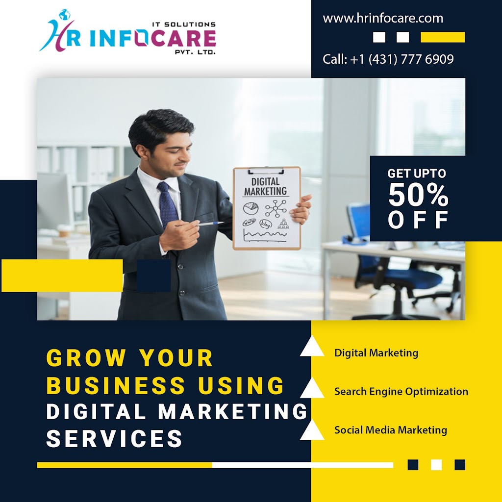 HR Infocare- Web and Digital Marketing Solutions | 2080 Pembina Hwy #1014, Winnipeg, MB R3T 2G9, Canada | Phone: (431) 337-6909