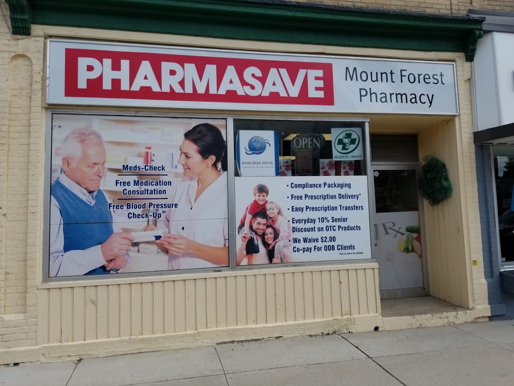 Pharmasave Mount Forest | 154 Main St N, Mount Forest, ON N0G 2L2, Canada | Phone: (519) 509-1980
