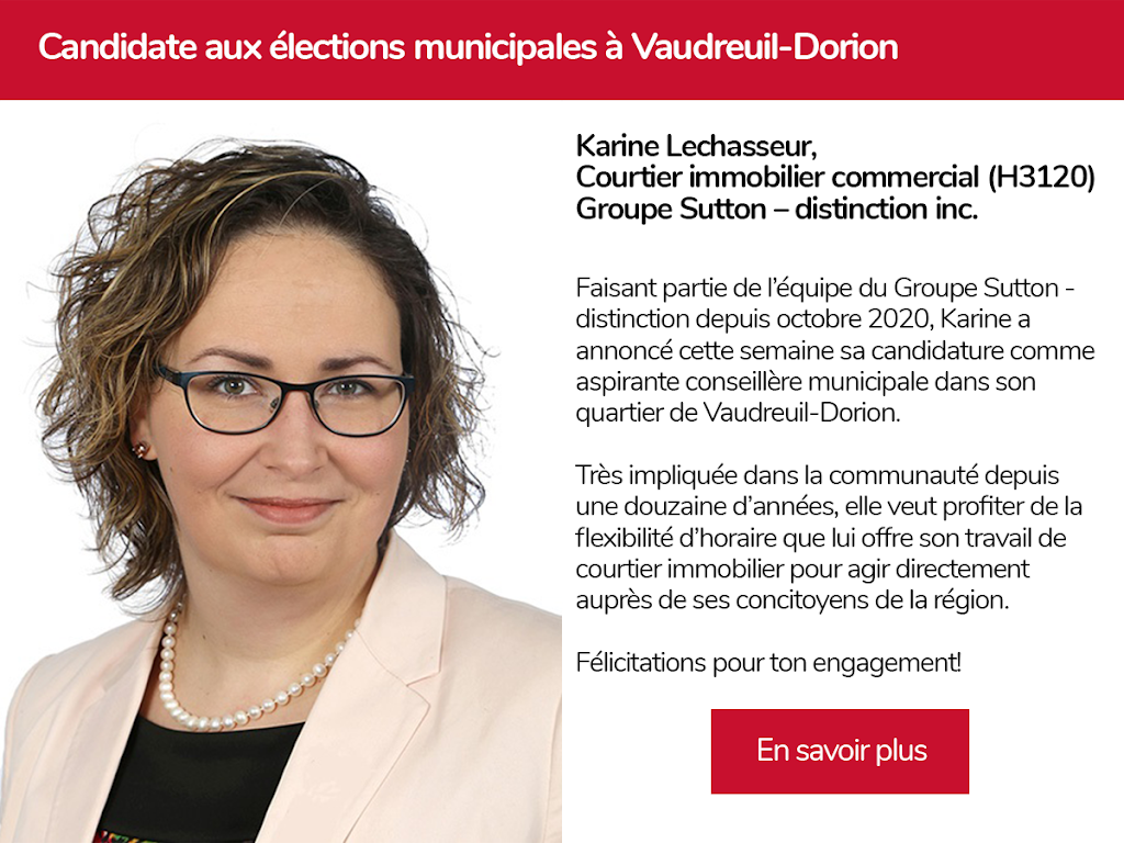 Karine Lechasseur - Immobilier commercial | 17, avenue de la CIté-des-Jeunes Est, local 250, Vaudreuil-Dorion, QC J7V 0N3, Canada | Phone: (514) 796-0171