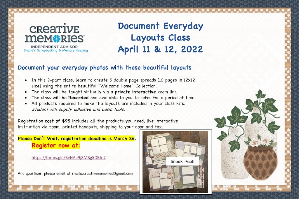 Shailas Scrapbooking & Memory Keeping | 1099 Two Mile Rd, Winnipeg, MB R2N 4E7, Canada | Phone: (204) 955-1870