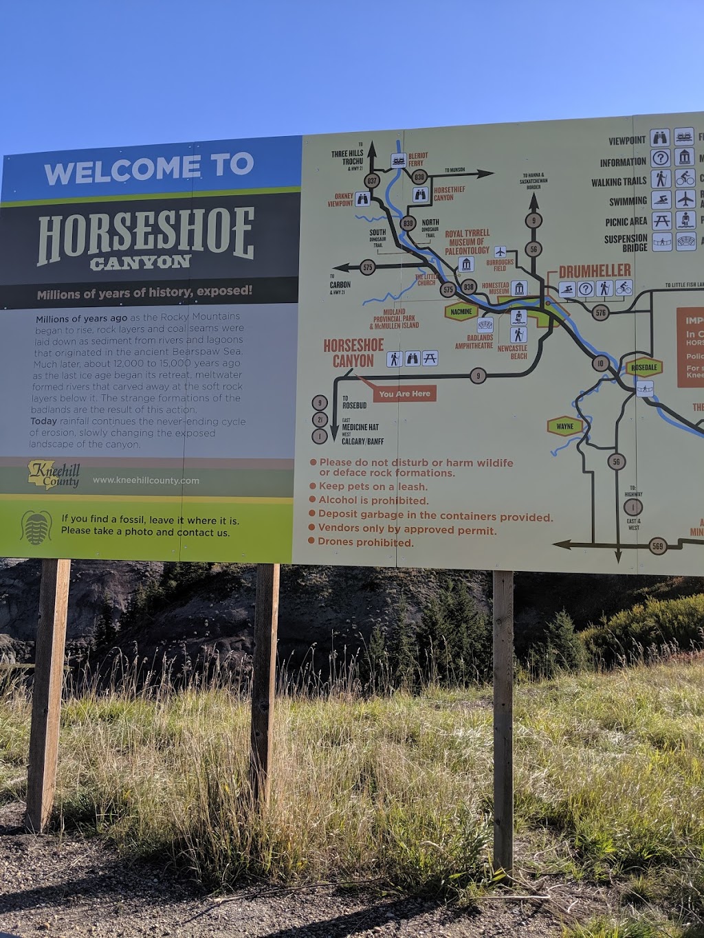 Horseshoe Canyon Campground | campground | Box 892, Drumheller, AB T0J 0Y0, Canada | 4038568107 OR +1 403-856-8107