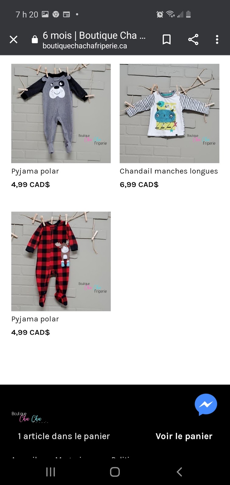 Boutique cha cha friperie | 115 12e Av, Drummondville, QC J2B 2Y6, Canada | Phone: (819) 471-3595