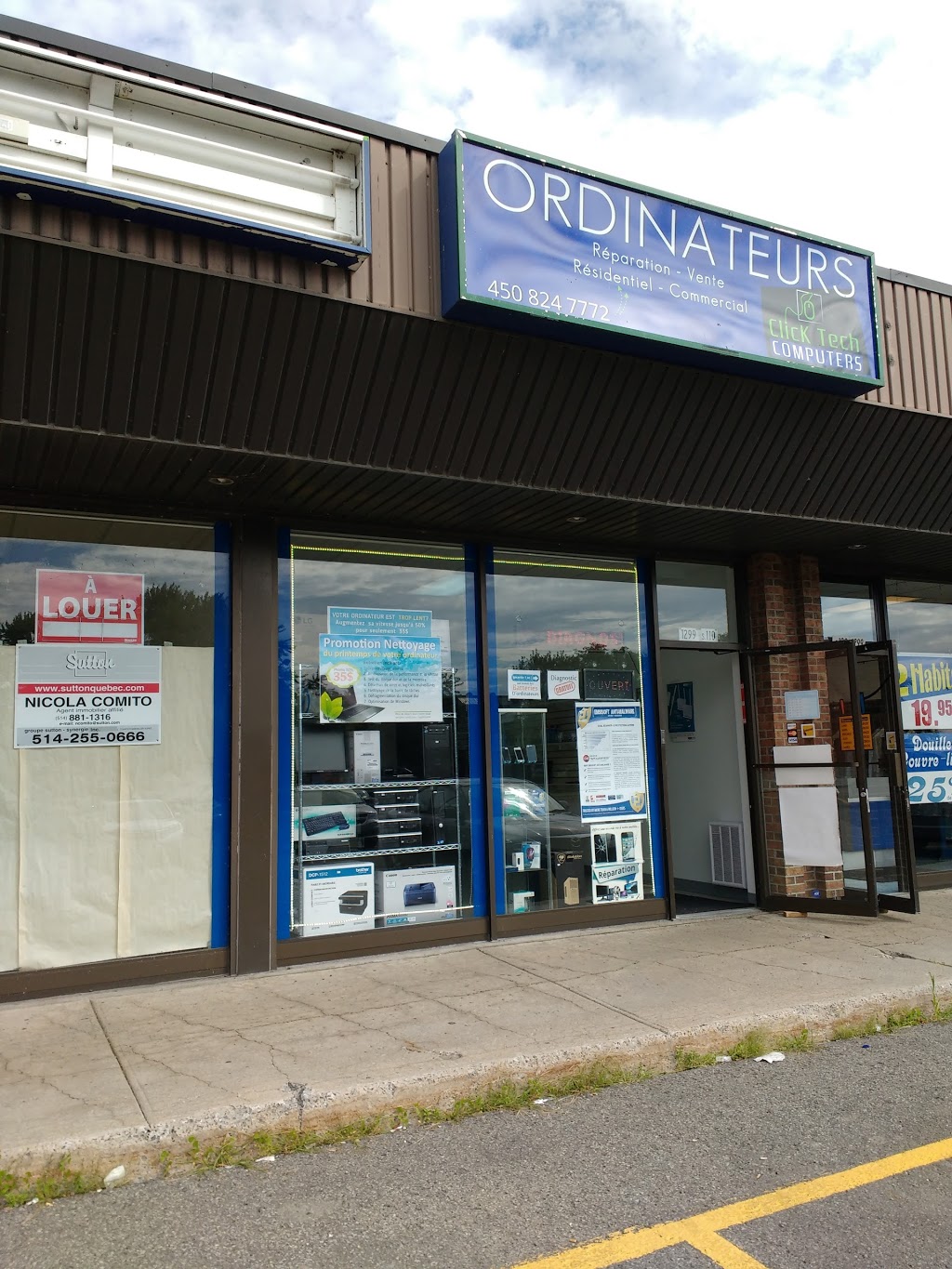 Click Tech Ordinateurs Terrebonne | 1299 Boulevard des Seigneurs S110, Terrebonne, QC J6W 5B2, Canada | Phone: (450) 824-7772