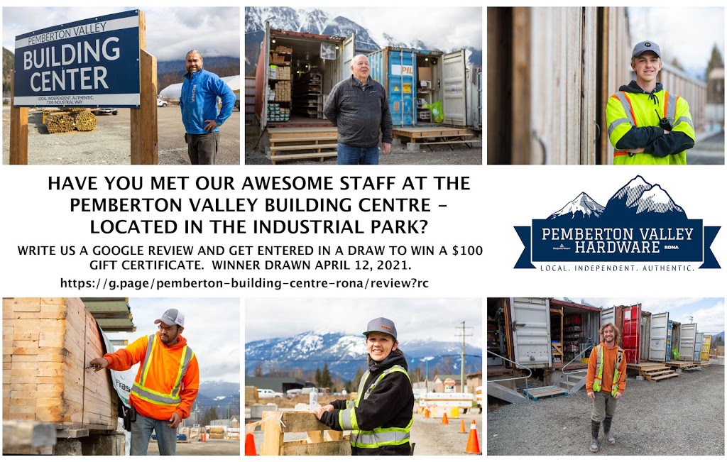 Pemberton Building Centre RONA | furniture store | 7300 Industrial Way, Mount Currie, BC V0N 2K0, Canada | 6048945399 OR +1 604-894-5399