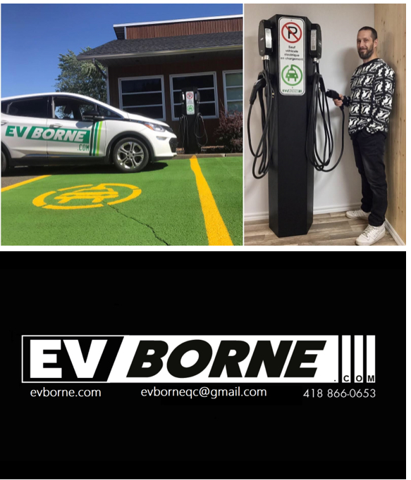 EV Borne inc. | store | 270 Rue Lionel-Groulx, Saint-Jean-Port-Joli, QC G0R 3G0, Canada | 4188660653 OR +1 418-866-0653