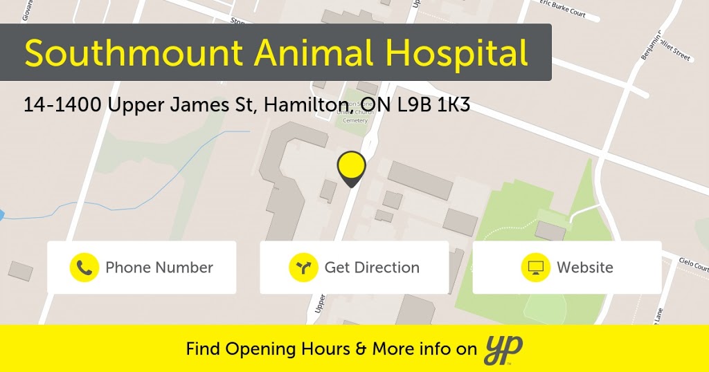 Southmount Animal Hospital | 1400 Upper James St #14, Hamilton, ON L9B 1K3, Canada | Phone: (905) 387-7387