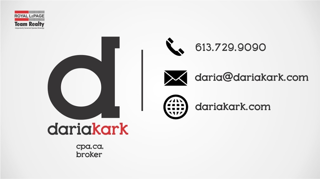 Daria Kark, Broker | 424 Parkdale Ave #200, Ottawa, ON K1Y 1H1, Canada | Phone: (613) 787-7700